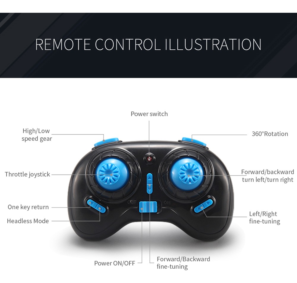 Mini Rc Drone Jjrc H36 Led De 6 Eixos, Retorno Com Uma Tecla - Imagem 8
