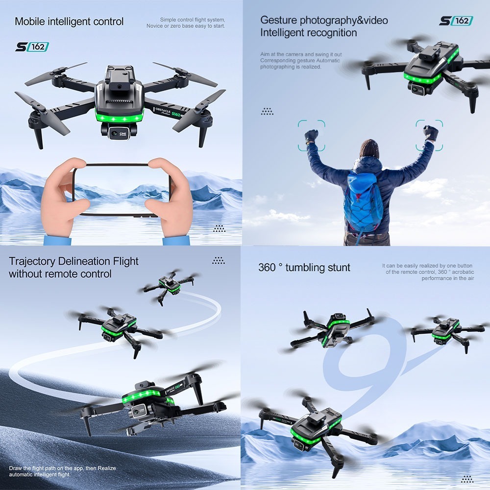 Mini Drone Profissional Com Câmera E Desvio De Obstáculo Led - Imagem 5