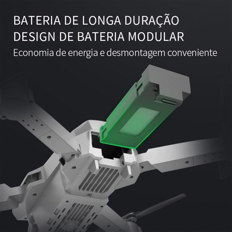 Drone Pro 4k De Alta Definição Dupla E88 4k3b Preto - Imagem 9