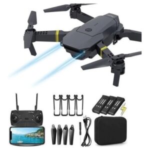O Drone E58 Inclui Uma Câmera E Três Baterias