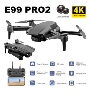 Mini Drone E99 Pro2 Profissional 4k Câmera Dupla Zoom 50x