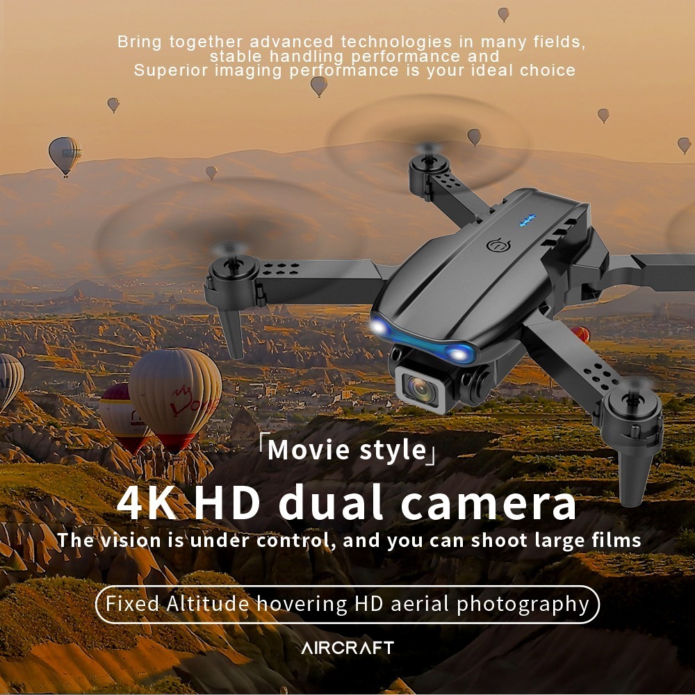 Mini Drone E99 Pro2 Profesional Camara Hd 2 Baterias - Imagem 3