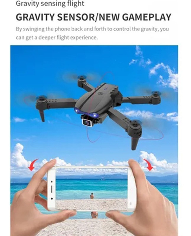 Câmera Profissional Do Zangão K3 4k Wifi Fpv+2 Baterias - Imagem 4
