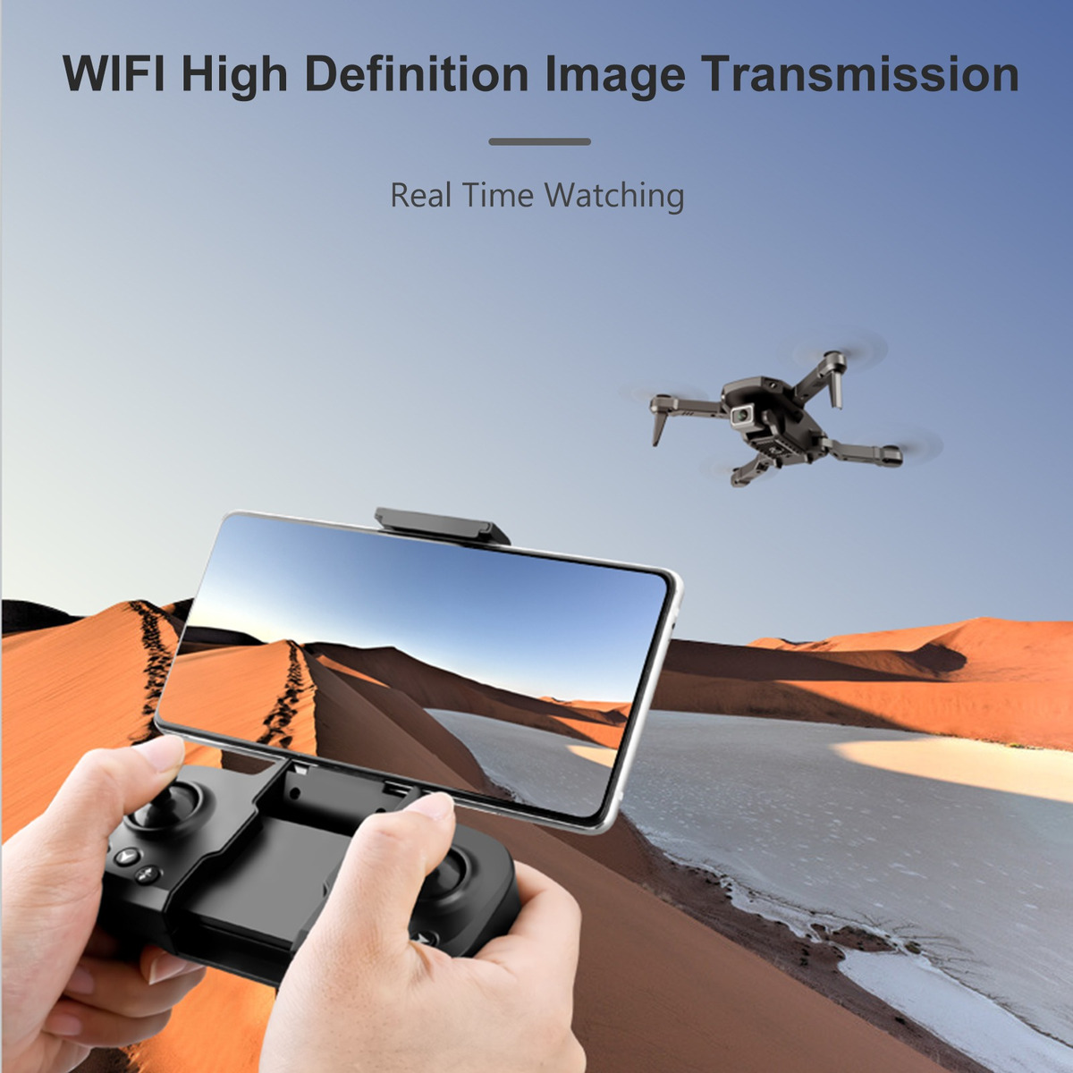 S68 Rc Drone Com Câmera 4k Wifi Fpv Drone Mini Folding - Imagem 6