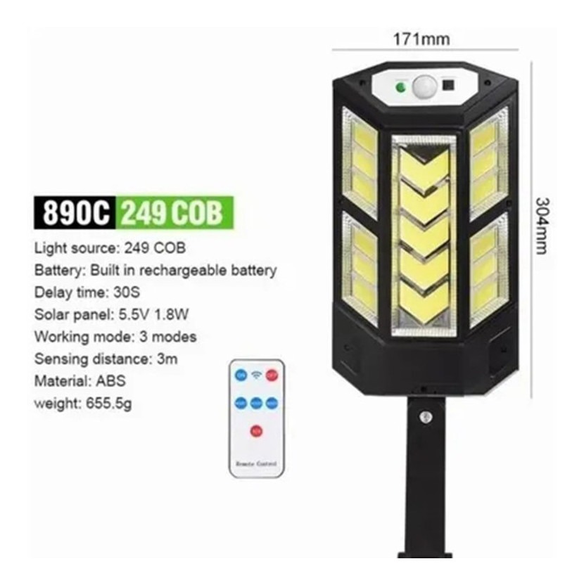 Kit Refletor Solar Luminárias Solares 3000w - Imagem 4