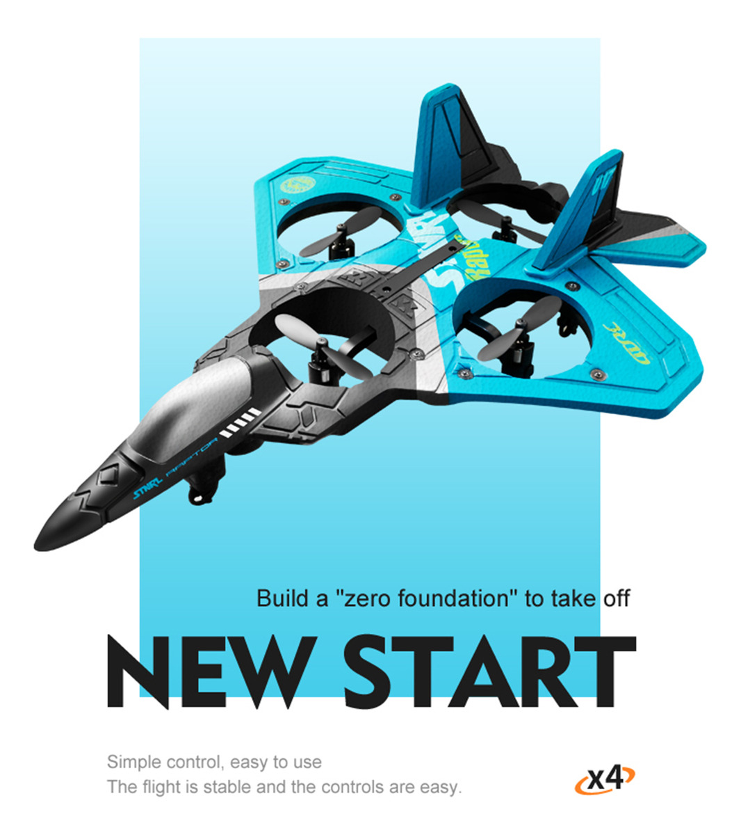 Avião De Controle Remoto Rc Plane 2,4 Ghz 6ch Epp Foam Com 2 - Imagem 10