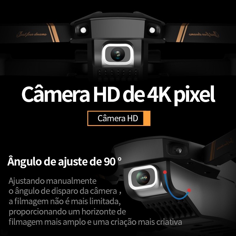 Drone Sem Câmera Rc V4s Wifi Fpv Preto - Imagem 3