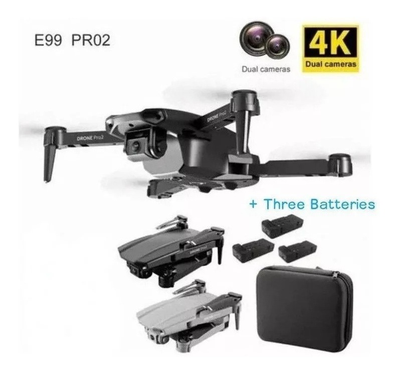 Dual Camera Mini Drone Professional 4k Com 3 Baterias - Imagem 12