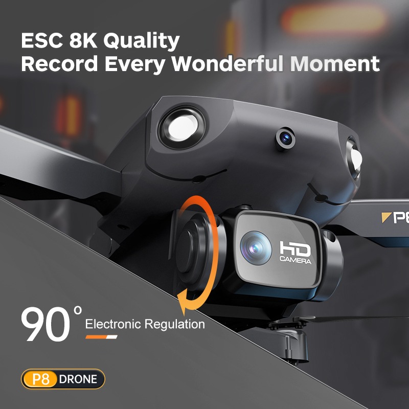 Drone Dobrável Profissional Novo Com Câmera 4k +2 Baterias - Imagem 5