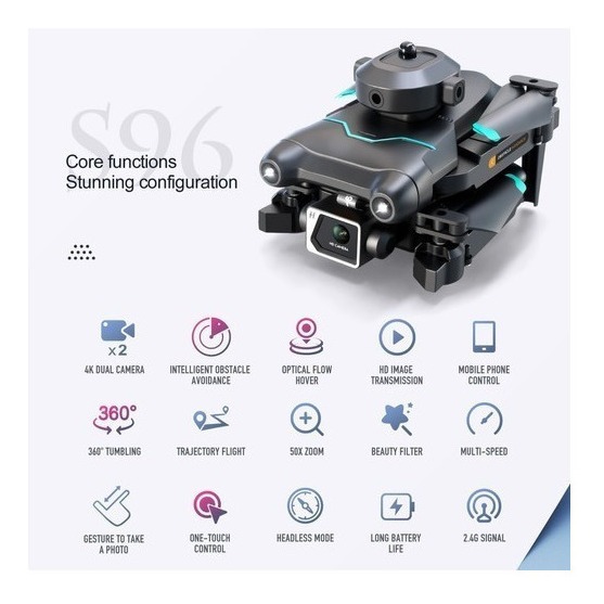 Drone De Câmera Profissional 4k Com Fluxo Óptico Altura Fixa - Imagem 6