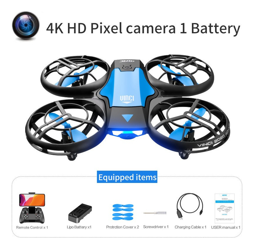 Drone Controle Remoto Com Detecção Gestos Com Câmera 4k Hd