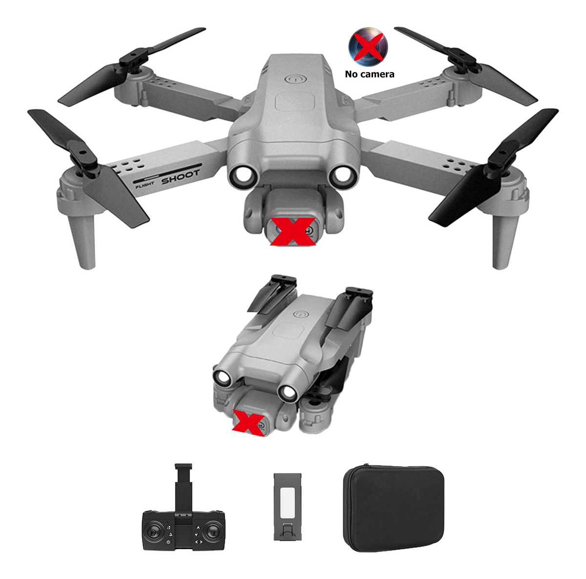 Drone Rc Quadcopter 3d Flip De 4 Canais Dobrável De 2,4 G (c - Imagem 10