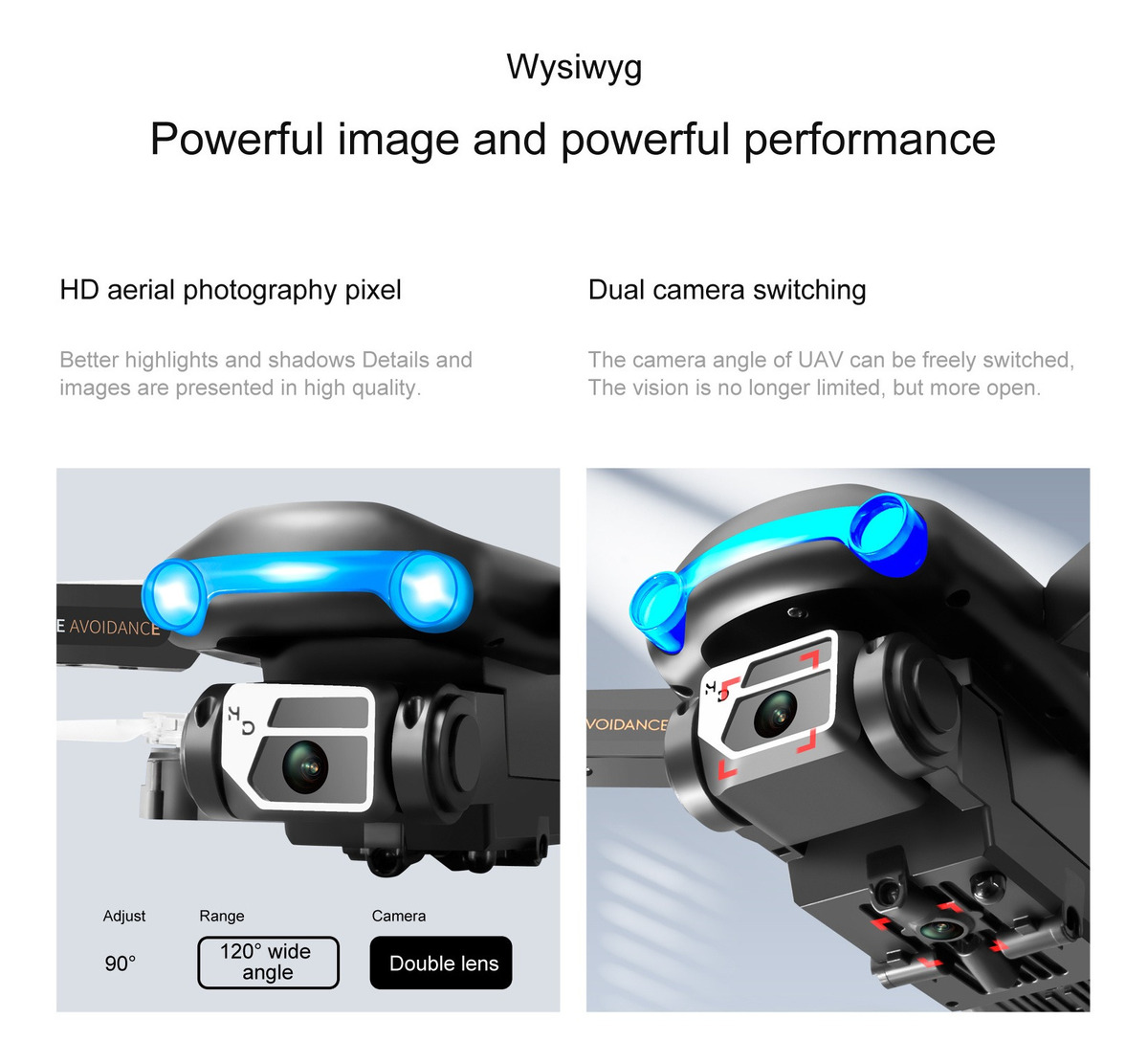 Mini Drones Com Câmera Hd Lâmina De Vento Brinquedo Leve - Imagem 8