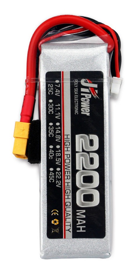 Bateria Hm Jhpower 11.1v 2200mah 3s-45c Plug Xt60 Para Rc - Imagem 5