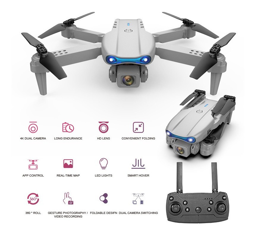 Mini Drones Baratos Drone De Prevenção Com Câmera 4k - Imagem 2