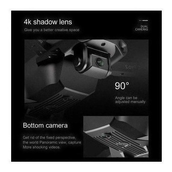 Câmera Dupla Mini Drone E99 Pro Professional 4k Com 2 Bateri - Imagem 9