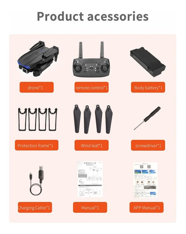 Câmera Drone Profissional K3 4k + 2 Baterias - Imagem 9