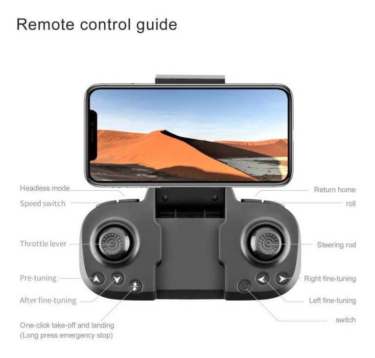 Mini Drone Quadricóptero Preto S68 Sem Câmera E 1 Bateria - Imagem 9