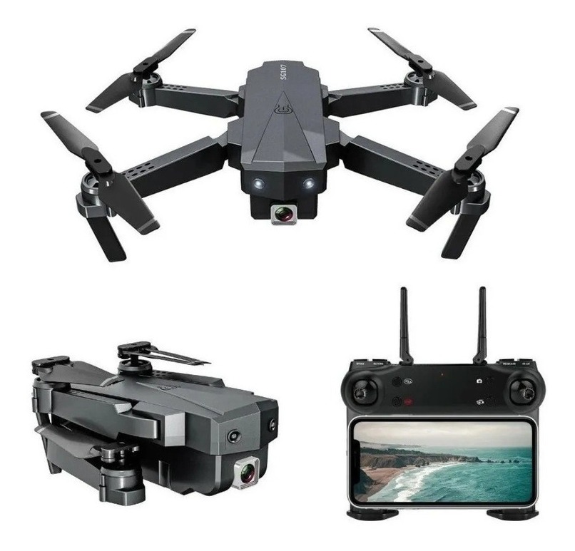 Mini Drone Sg107 Com Câmera Dupla 4k Preto 1 Bateria