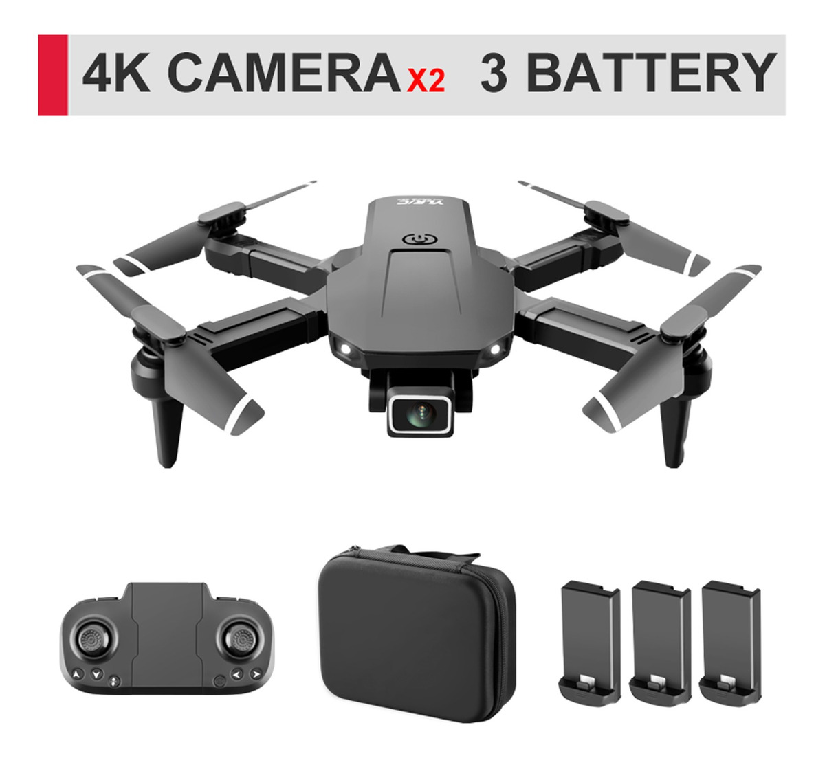 Drone Rc Com Câmera 4k Wifi Fpv Dual Camera Drone Mini - Imagem 10
