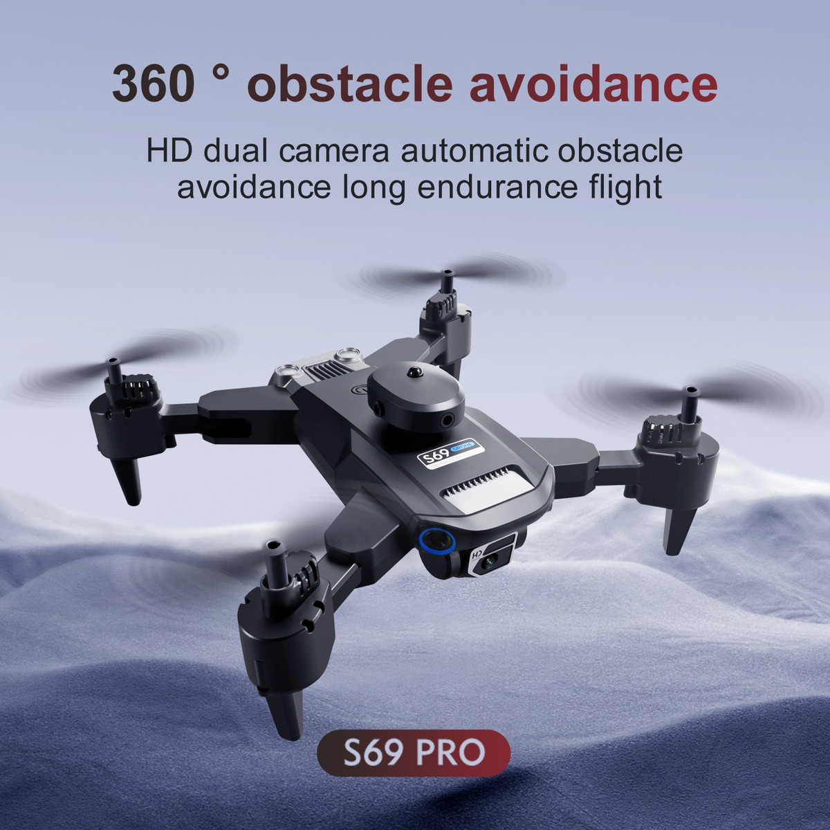 Mini Drone Barato Rc Com Radar Laser Hd Câmera Quadcopter - Imagem 4