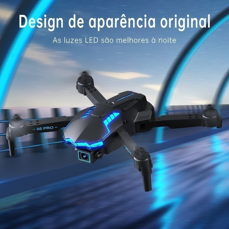 Mini Drones Profissionais Com Câmera 4k Wifi Fpv Evitação - Imagem 3