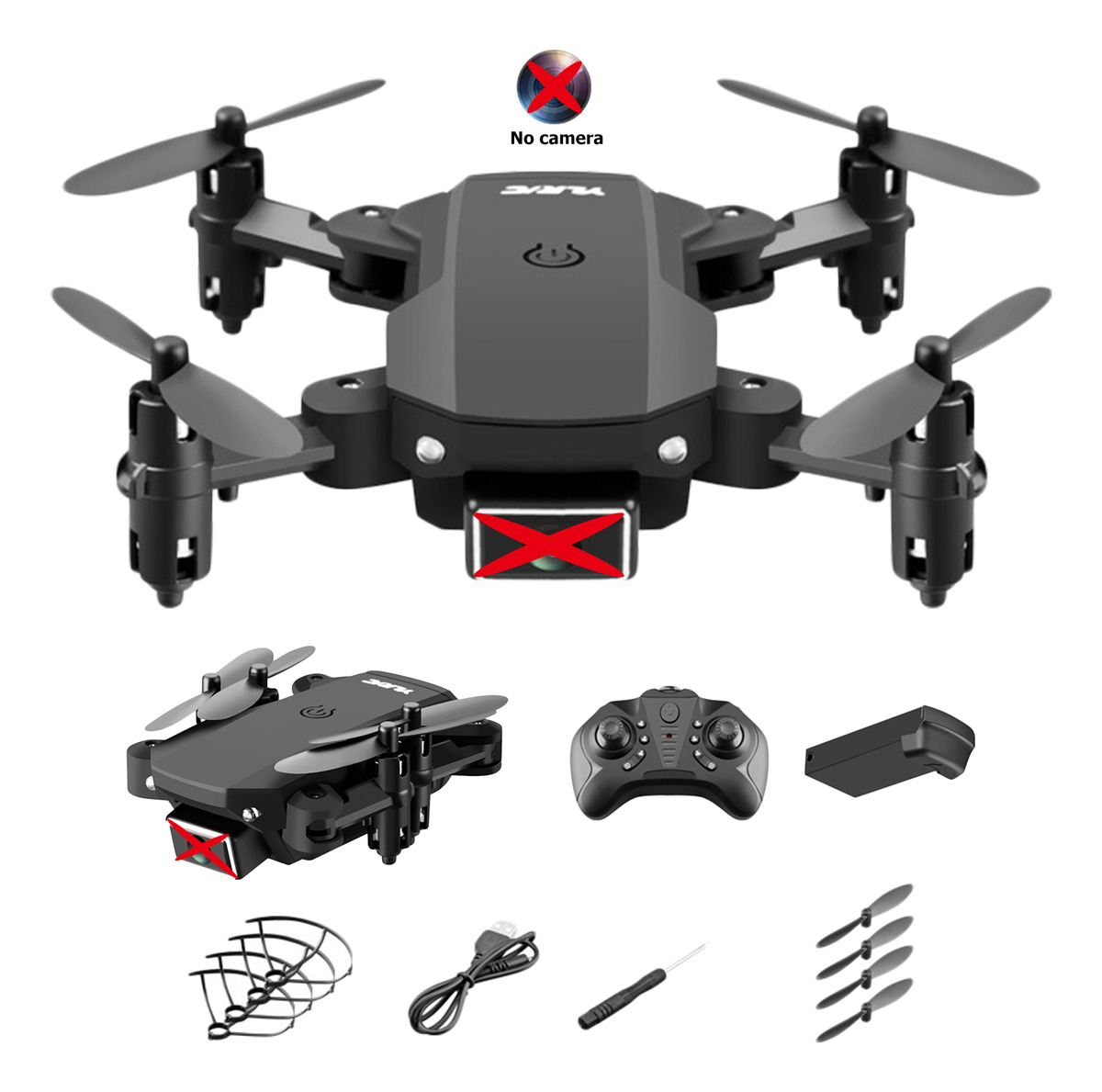 Drone Ylr/c S66 Rc Helicóptero 2.4g 4ch Quadcopter Dobrável - Imagem 6