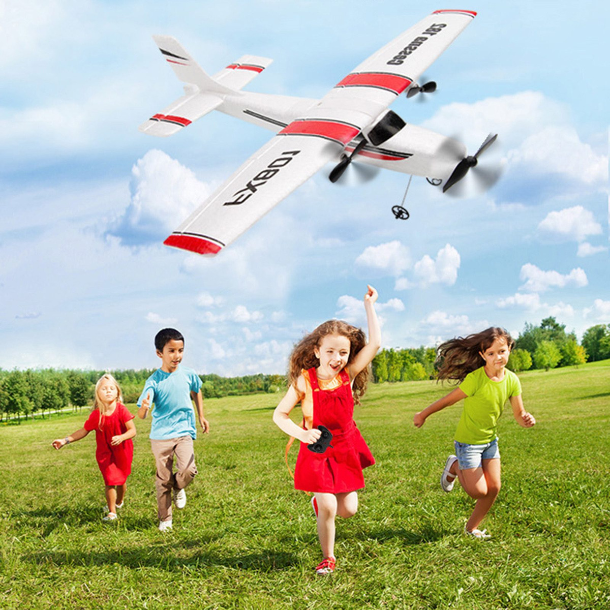 Avião De Controle Remoto De Asa Fixa 2.4g 2ch Rc Glider - Imagem 4