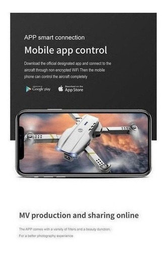 Câmera 4k Mini Drone E99 Pro Professional Com 2 Baterias - Imagem 5