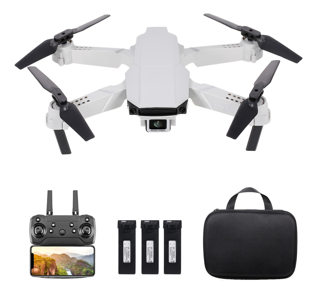 S62 Rc Drone Com Câmera 4k Wifi Fpv Dual Camera Drone Mini