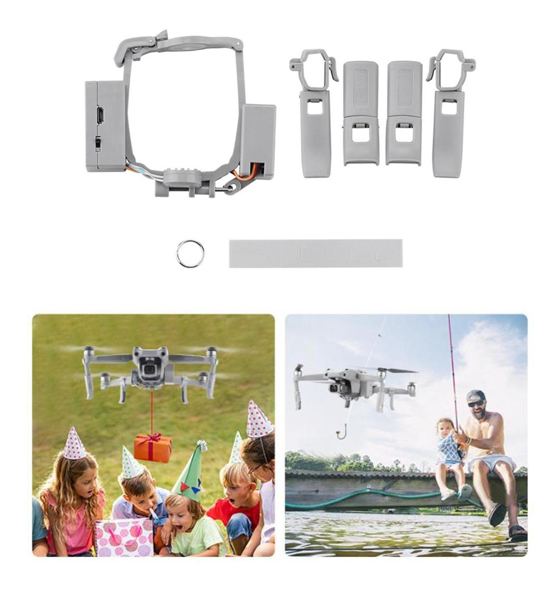 Airdrop System & Landing Pad Isca De Pesca Anel De Casamento - Imagem 4
