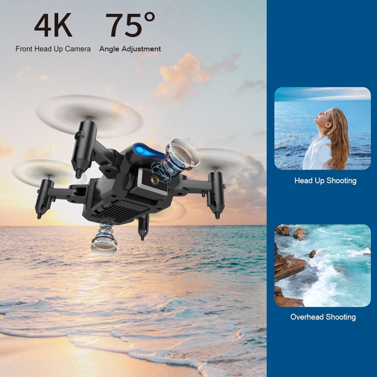 Ky906 Mini Drone 4k Altitude Hold Rc Helicóptero - Imagem 14