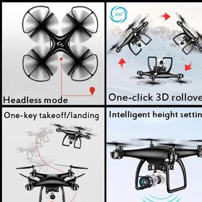 Drone Novo Hd 2022 Wifi Fpv Drone Quadricóptero 1080p Drone - Imagem 3
