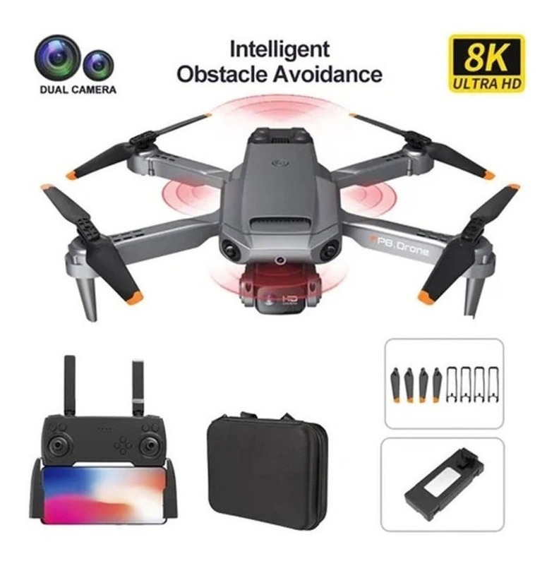 Drone Profissional Ultra Hd 8k Wifi Drone De Câmera Dupla