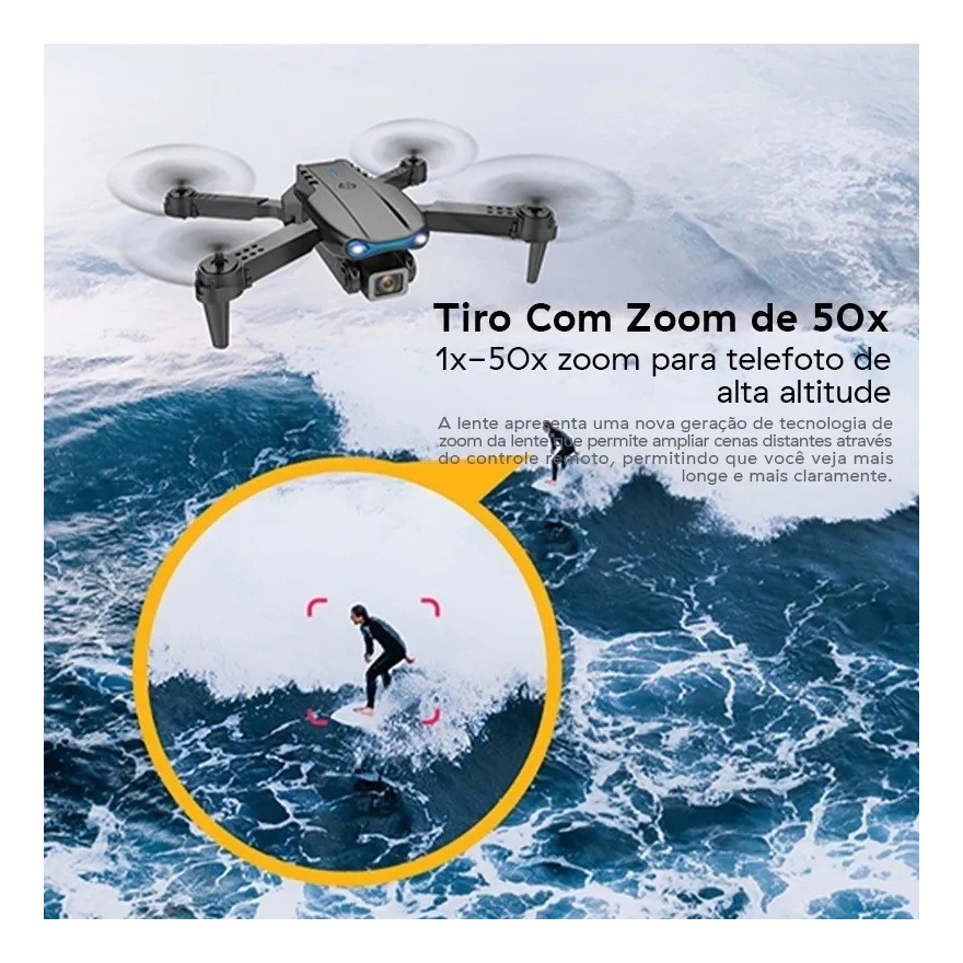 Drone 4k Câmera E99 Dupla Longa Duração Da Bateria - Imagem 7