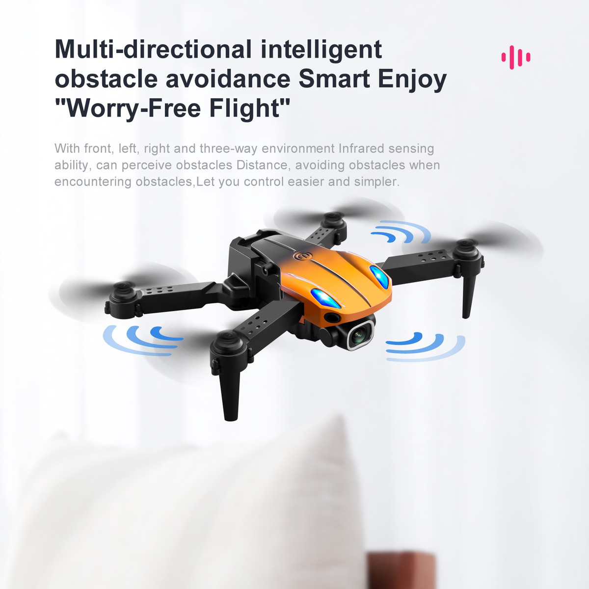 Ky907 50° Zoom Stunt Obstacle Avoidance Aeronave 3 Bateria - Imagem 2