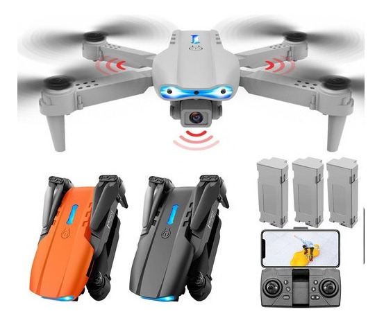 Mini Drone E99 K3 Barato Com Câmera Fullhd 3 Baterias