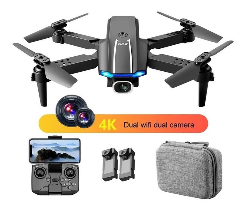 S89 Mini Drone Câmera Dupla 4k Hd Barato + 2 Baterias - Imagem 9
