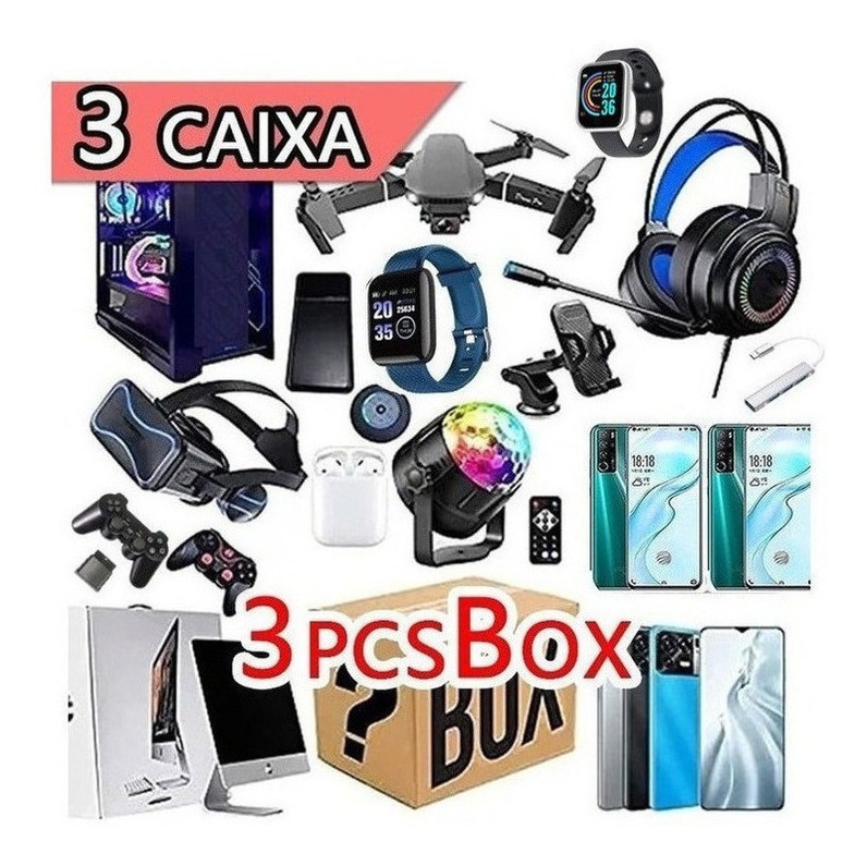 Caixa Cega Numérica Misteriosa Lucky X3