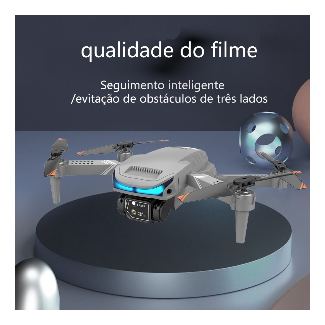 Drone Fp-xt9 Rtf Com Câmera Dupla Altitude Hold 2 Baterias - Imagem 2