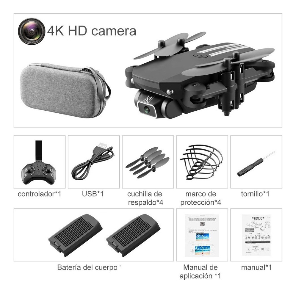 Mini Drone Fast F4 Wifi Fpv Com 4k Hd Câmera Brinquedo Droni - Imagem 10