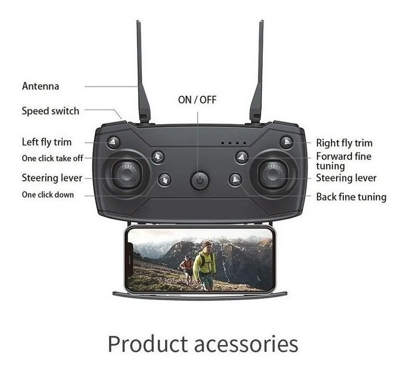 Mini Drone Infantil Com Camera De Controle Remoto - Imagem 4