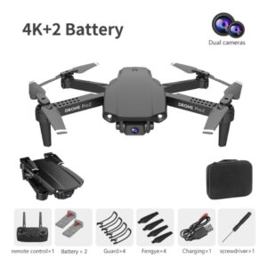Mini Drone Dobrável E99pro2 Quadcopter 4k Hd Câmera Dupla