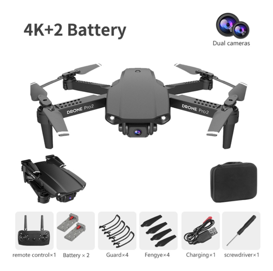 Mini Drone Dobrável E99pro2 Quadcopter 4k Hd Câmera Dupla