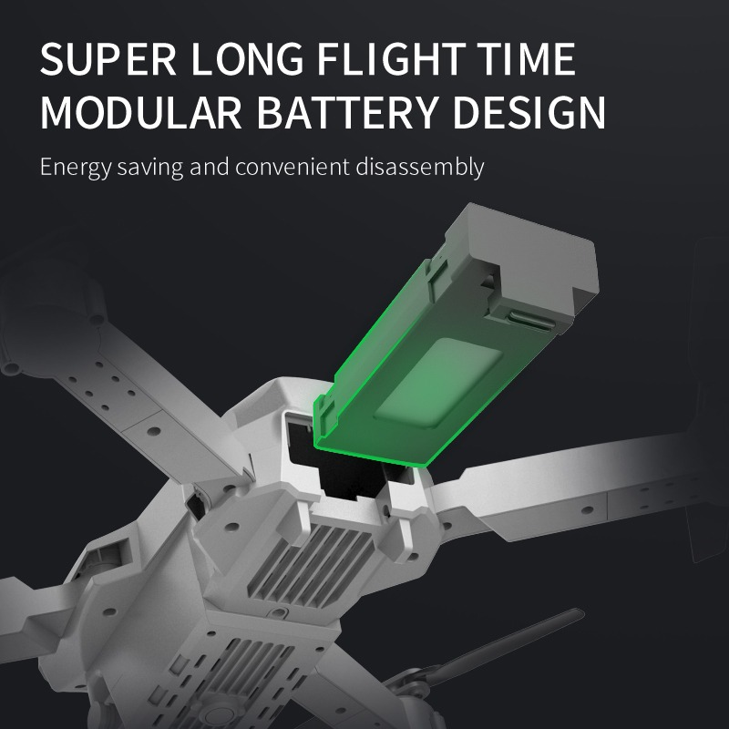 Câmera Dupla Drone 2.4ghz 4k De Longa Duração Com Bateria - Imagem 4