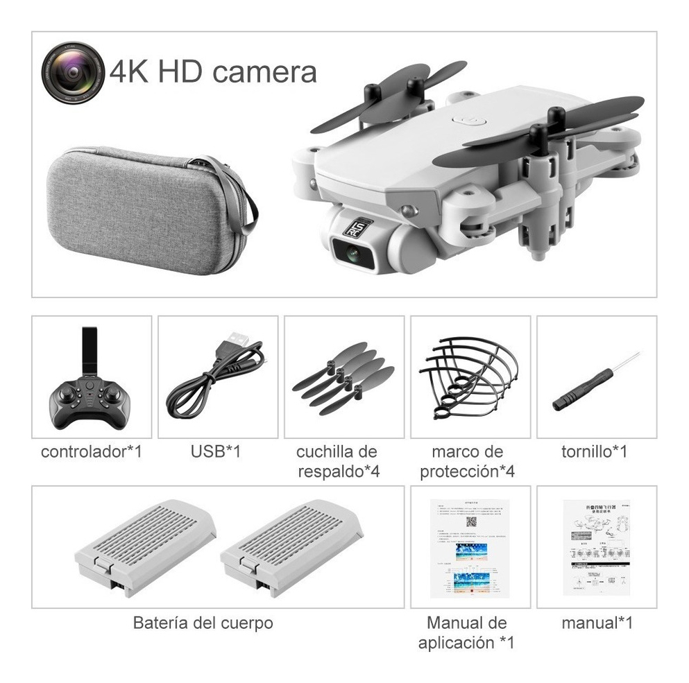 Mini Drone Fast F4 Wifi Fpv Com 4k Hd Câmera Brinquedo Droni - Imagem 11