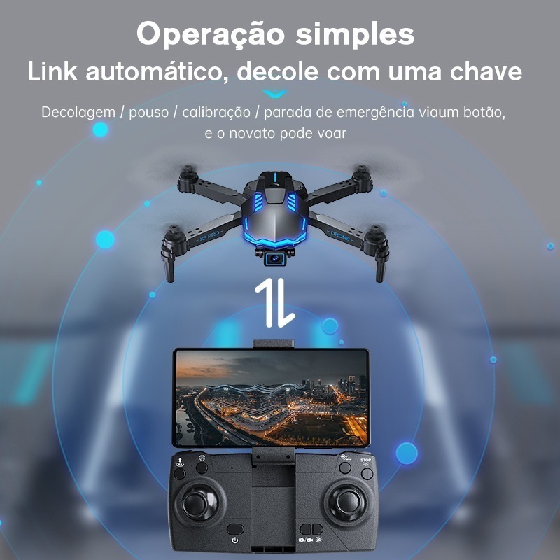 Drones Profissionais Com Camera 4k Com Desvio De Obstáculos - Imagem 6