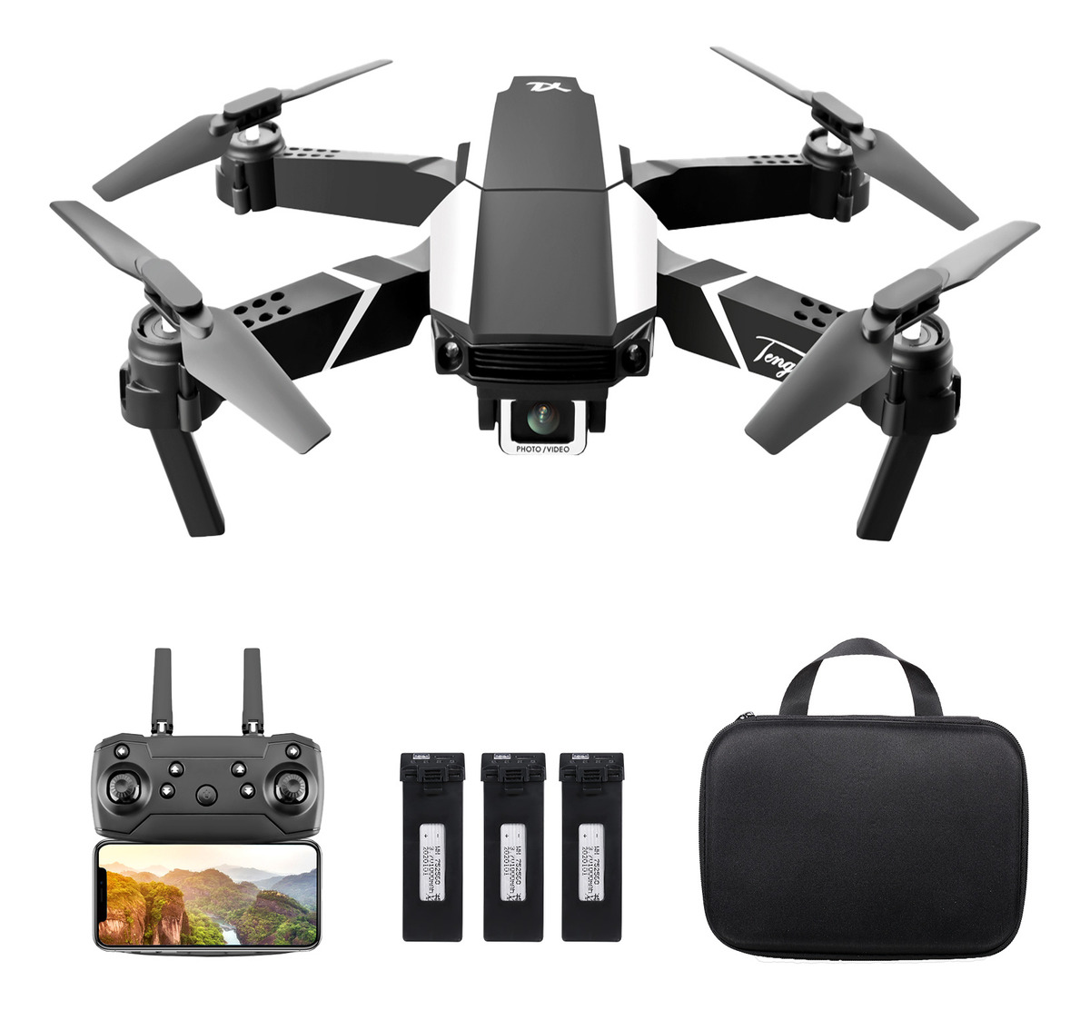 S62 Rc Drone Com Câmera 4k Wifi Fpv Dual Camera Drone Mini - Imagem 2