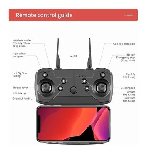 Mini Drone E99 Pro 2 Professional 4k Câmera Dupla 3 Baterias - Imagem 8
