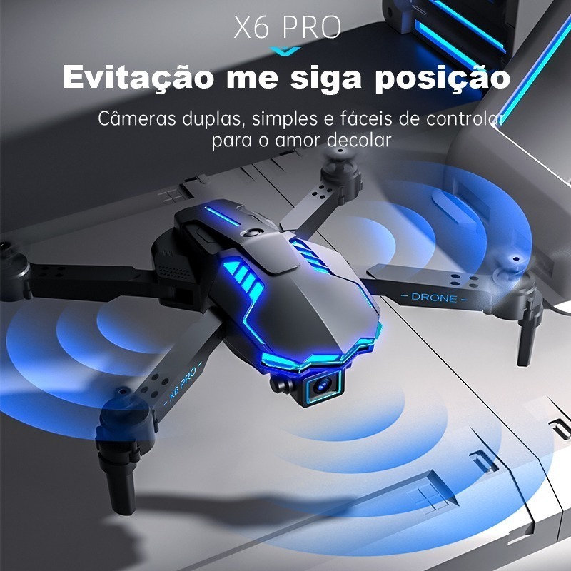 Mini Drones Profissionais Com Camera 4k +3 Baterias - Imagem 2